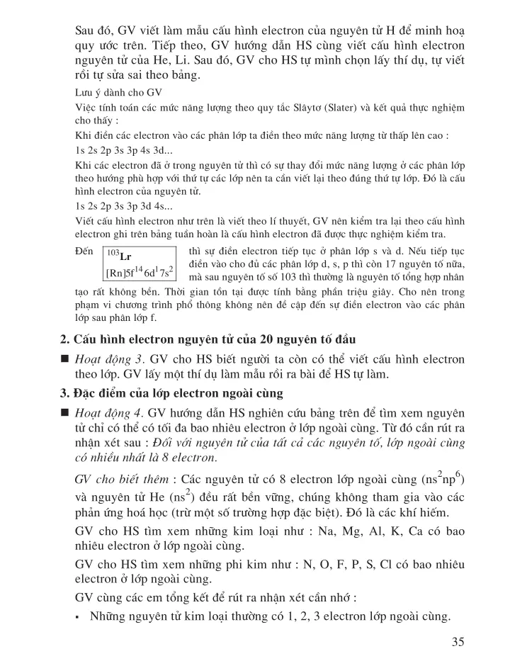 Bài 5 Cấu hình electron nguyên tử